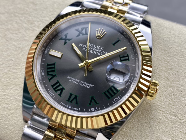 Rolex Datejust Two-Tone Steel Yellow Gold Fluted Bezel m126233 0035 36mm Unisex Replica Watch - 图片 4