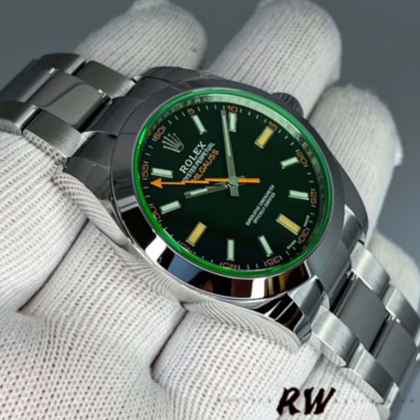 Rolex Milgauss 116400GV Stainless Steel Black Dial 40MM Mens Replica Watch - 图片 10