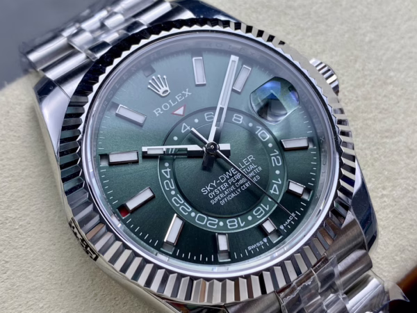 Rolex Sky Dweller 42 White Gold Fluted Bezel 336934 0002 Men's Watch - 图片 4