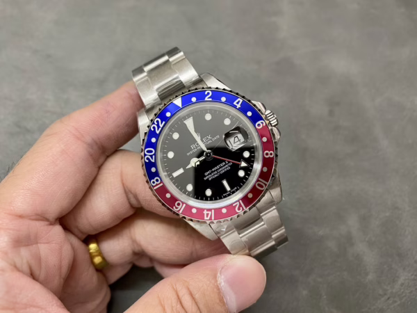 Rolex GMT-Master II 16710 Black Dial Blue Red Pepsi Bezel 40MM Mens Replica Watch - 图片 2