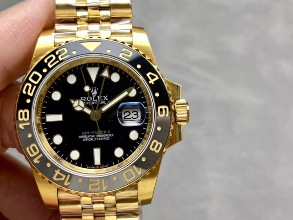 Rolex GMT Master II 40mm m126718grnr 0001 Oyster Bracelet Black Dial Mens Replica Watch - 图片 2