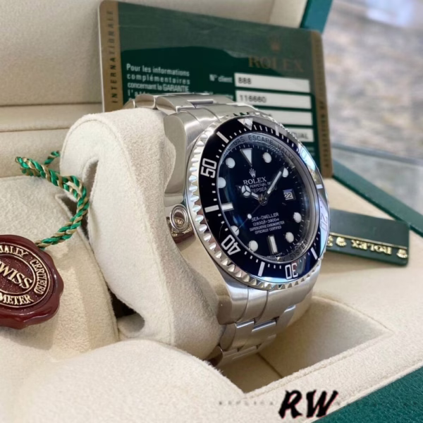 Rolex Sea-Dweller Deepsea 116660 Stainless Steel Black Dial 44MM Mens Replica Watch - 图片 2