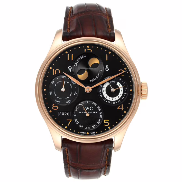 IWC Portuguese Perpetual Calendar Moonphase Rose Gold Mens Watch IW502103 - 图片 5