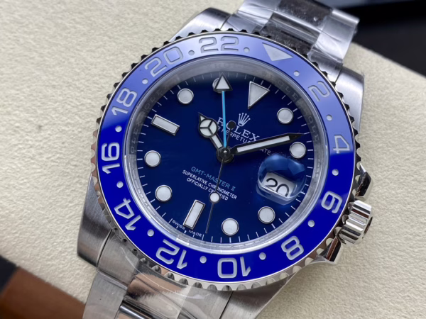 Rolex GMT Master II 126710 "Wildman" 904L SS Blue Dial on SS Oyster Bracelet - 图片 3