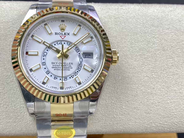 Rolex Sky Dweller 42mm White Dial Stick Markers m336933 0005 Men's Watch - 图片 2