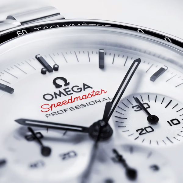 OMEGA Speedmaster Moonwatch 42mm White Dial Men's Bracelet Watch - 图片 6