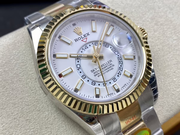 Rolex Sky Dweller 42mm White Dial Stick Markers m336933 0005 Men's Watch - 图片 4