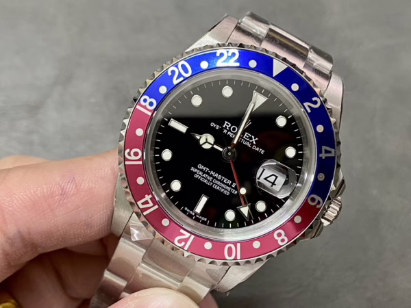 Rolex GMT-Master II 16710 Black Dial Blue Red Pepsi Bezel 40MM Mens Replica Watch - 图片 4
