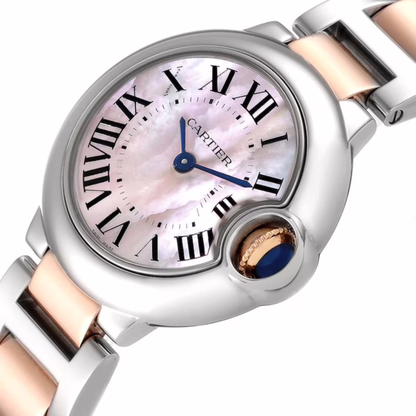 CARTIER BALLON BLEU Pink Mother of Pearl Dial 28mm - 图片 4