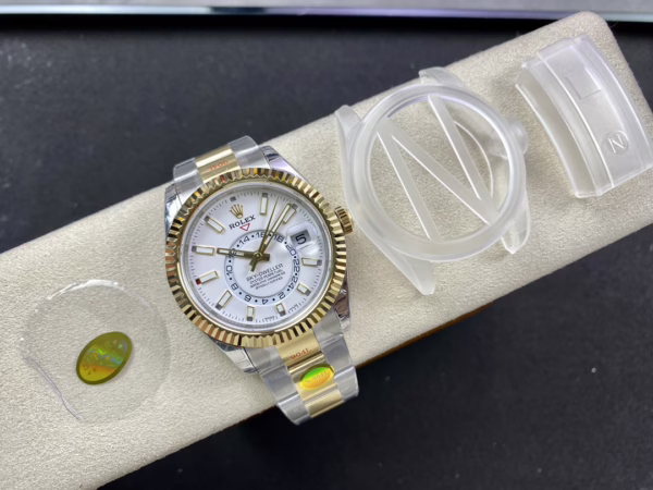 Rolex Sky Dweller 42mm White Dial Stick Markers m336933 0005 Men's Watch - 图片 6