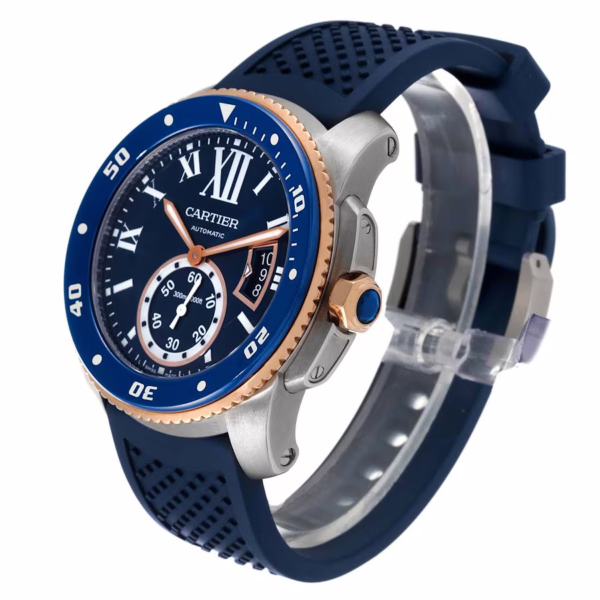 CARTIER CALIBRE ROSE GOLD MIX BLUE 42mm WGCA0010 - 图片 3
