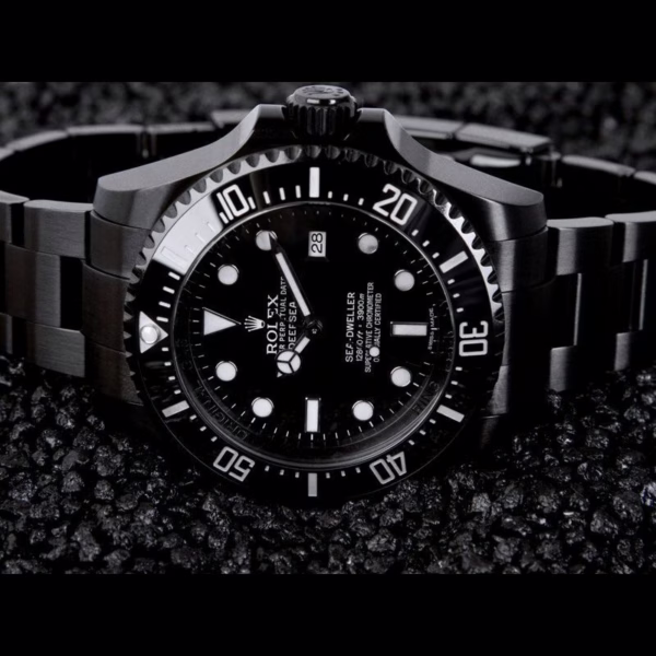 Rolex Sea-Dweller Deepsea 116660 PVD/DLC Coated Stainless Steel Black Dial 44MM Mens Replica Watch - 图片 4