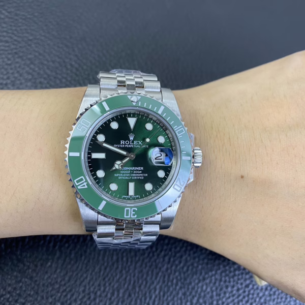 Rolex Submariner 116610LV Jubilee Bracelet 40mm Green Dial Men's Diver - 图片 12
