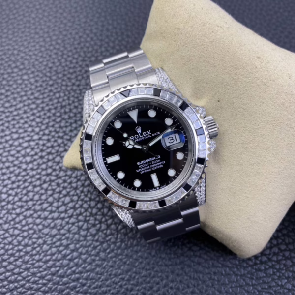 Rolex Submariner 116610 Black Dial Diamond Case 40MM Men's Watch - 图片 4