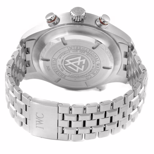 IWC Rattrapante Chronograph Panda Dial Limited Edition German National Team Steel Mens Watch IW371803 - 图片 5