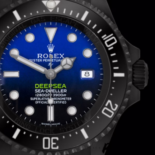 Rolex Sea-Dweller Deepsea 116660 PVD/DLC Coated Stainless Steel D-Blue Dial 44MM Mens Replica Watch - 图片 2