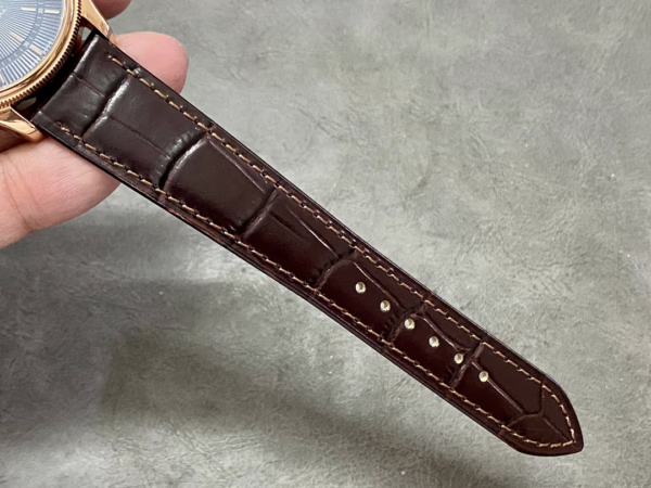 Rolex Cellini Date 50515 Brown Leather Black Index Dial 39mm Mens Replica Watch - 图片 9