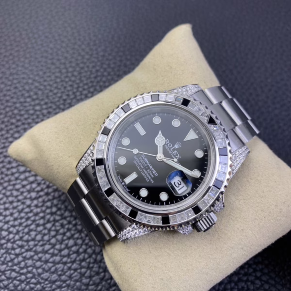Rolex Submariner 116610 Black Dial Diamond Case 40MM Men's Watch - 图片 6