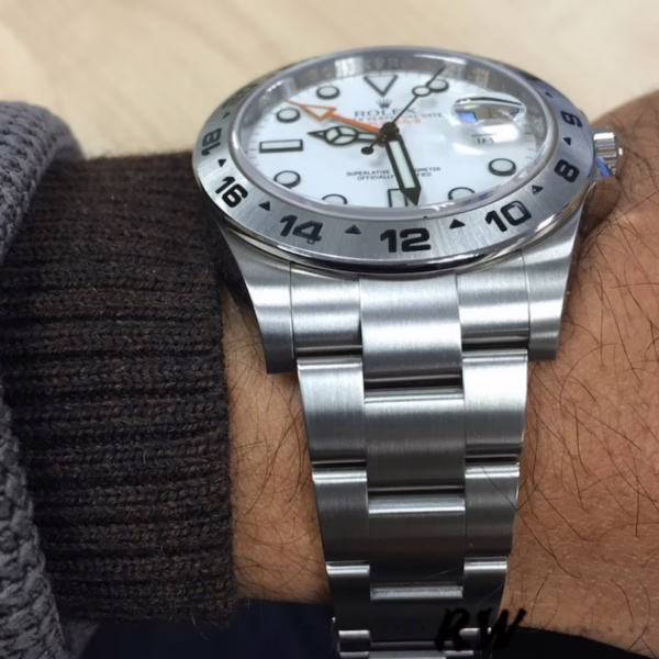 Rolex Explorer II m226570 0001 Stainless Steel White Dial 42MM Mens Replica Watch - 图片 14