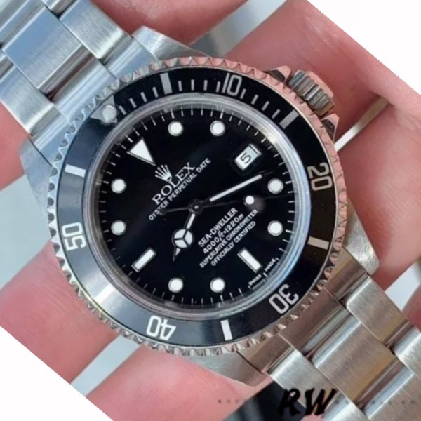 Rolex Sea-Dweller Deepsea 16600 Stainless Steel D-Blue Black Dial 40MM Mens Replica Watch - 图片 5