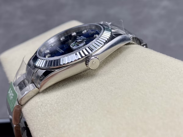Rolex Datejust 126334 0015 Fluted Bezel Blue Diamond Dial 41MM Mens Replica Watch - 图片 8