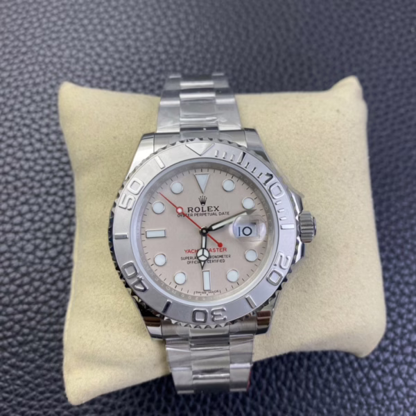 Rolex Yacht-Master 116622 Stainless Steel platinum Dial 40mm Mens Replica Watch - 图片 4