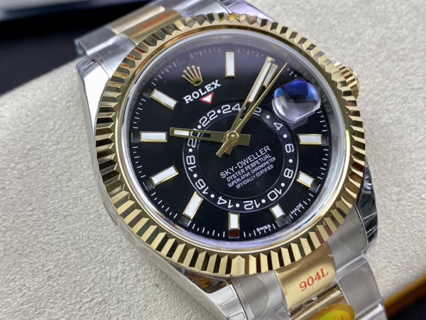 Rolex Sky Dweller 42 Yellow Rolesor Black Dial Oyster M336933 0003 Men's Watch - 图片 3