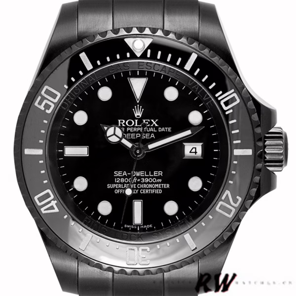 Rolex Sea-Dweller Deepsea 116660 PVD/DLC Coated Stainless Steel Black Dial 44MM Mens Replica Watch - 图片 3