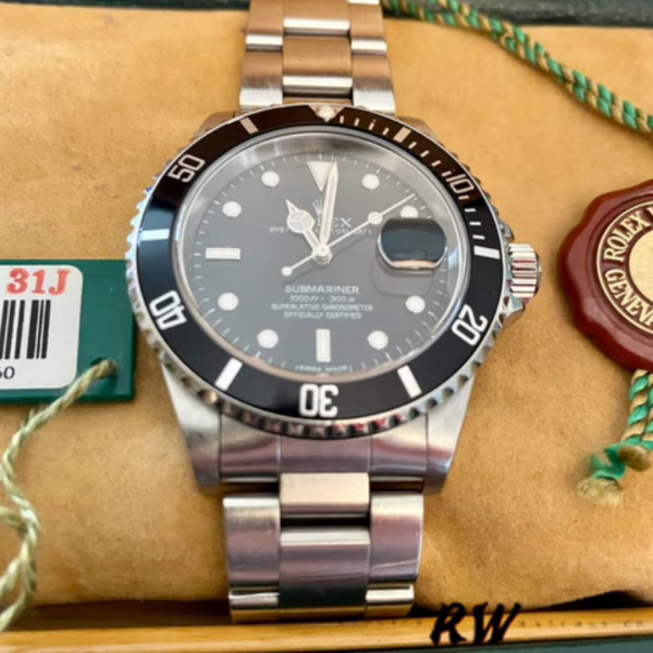 Rolex Submariner 16610 Stainless Steel 40MM Black Dial Mens Replica Watch - 图片 3