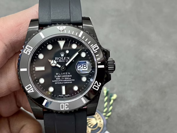 Rolex Blaken Submariner 116610 Black Dial DLC 40mm Men's Watch - 图片 11