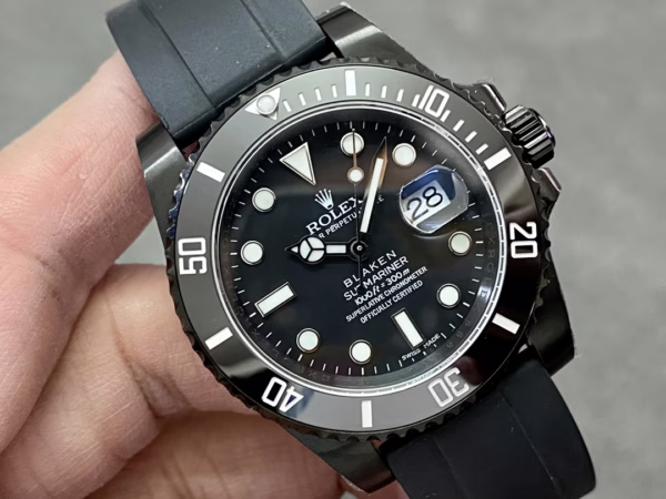 Rolex Blaken Submariner 116610 Black Dial DLC 40mm Men's Watch - 图片 10
